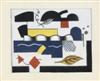 FERNAND LÉGER (after) Group of 5 color pochoirs